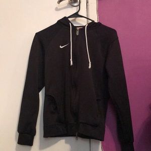 all black nike zip up